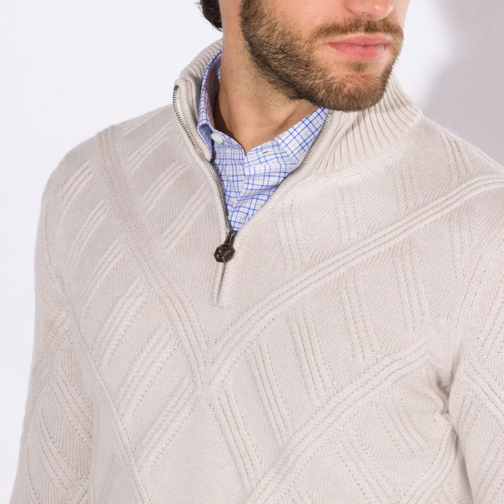 Best Sale Zip Mockneck Sweater Mens Last Sizes