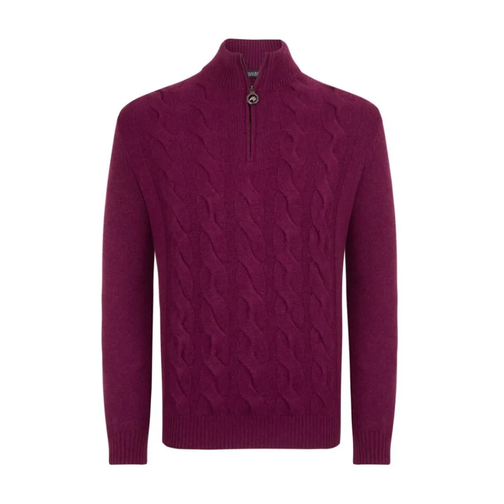 Sale Zip Mockneck Sweater Mens Knitwear