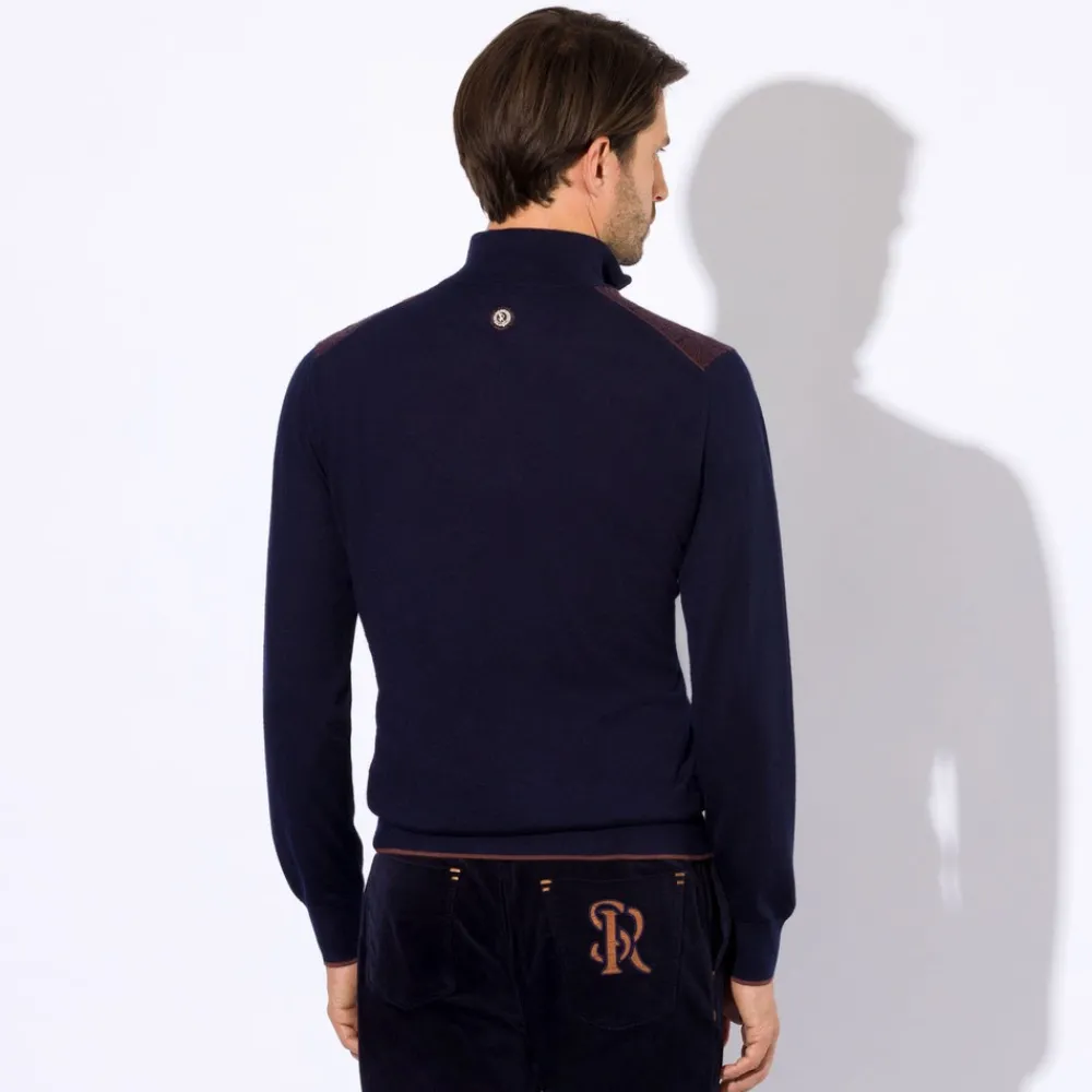 Sale Zip Mockneck Sweater Mens Knitwear