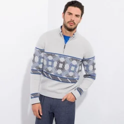 Flash Sale Zip Mockneck Sweater Mens Luxury Tech