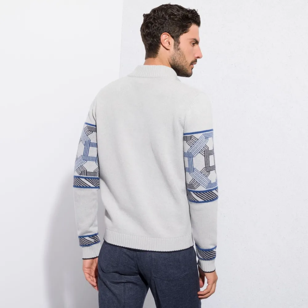 Flash Sale Zip Mockneck Sweater Mens Luxury Tech