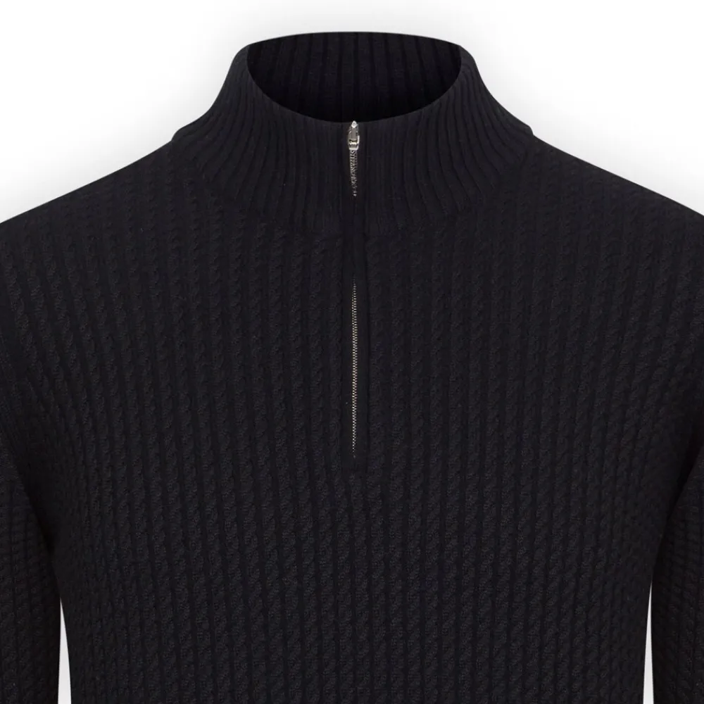 Cheap Zip Mockneck Sweater Mens Knitwear