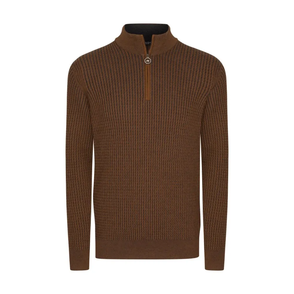 Outlet Zip Mockneck Sweater Mens Knitwear