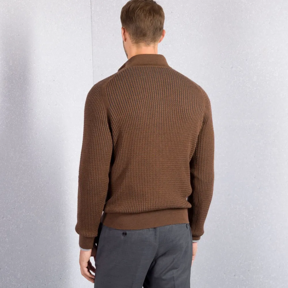 Outlet Zip Mockneck Sweater Mens Knitwear