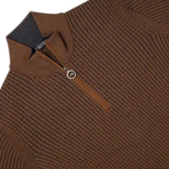 Outlet Zip Mockneck Sweater Mens Knitwear