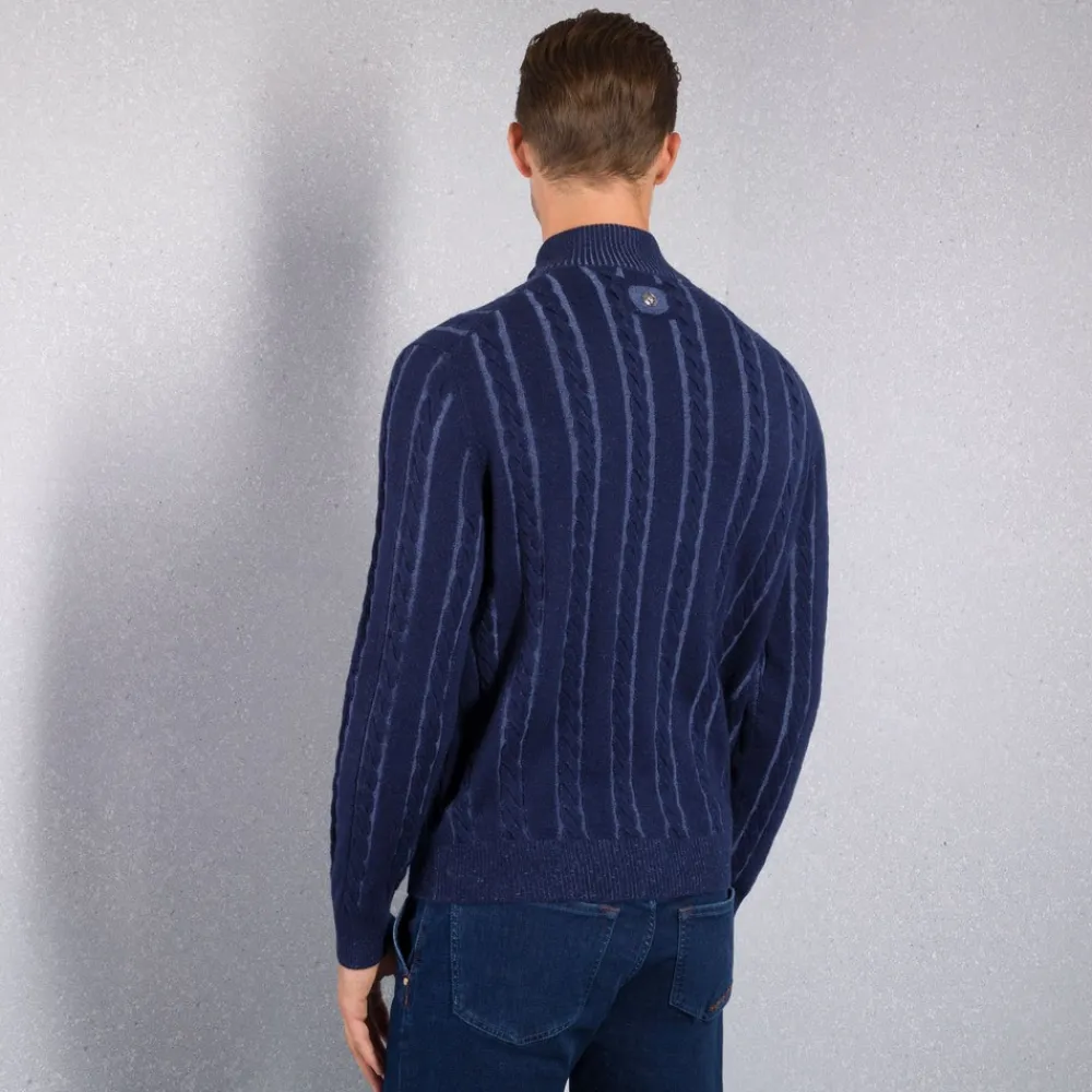 Clearance Zip Mockneck Sweater Mens Knitwear