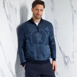 Sale Zip Mockneck Sweater Mens Luxury Tech