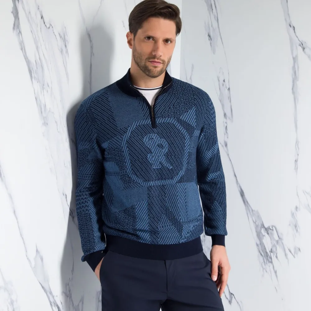 Sale Zip Mockneck Sweater Mens Luxury Tech