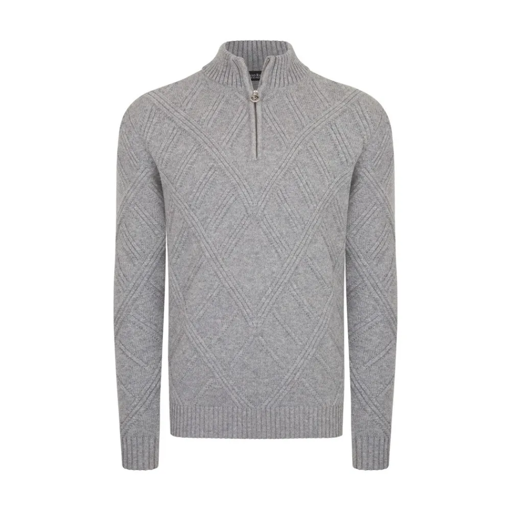 Shop Zip Mockneck Sweater Mens Knitwear