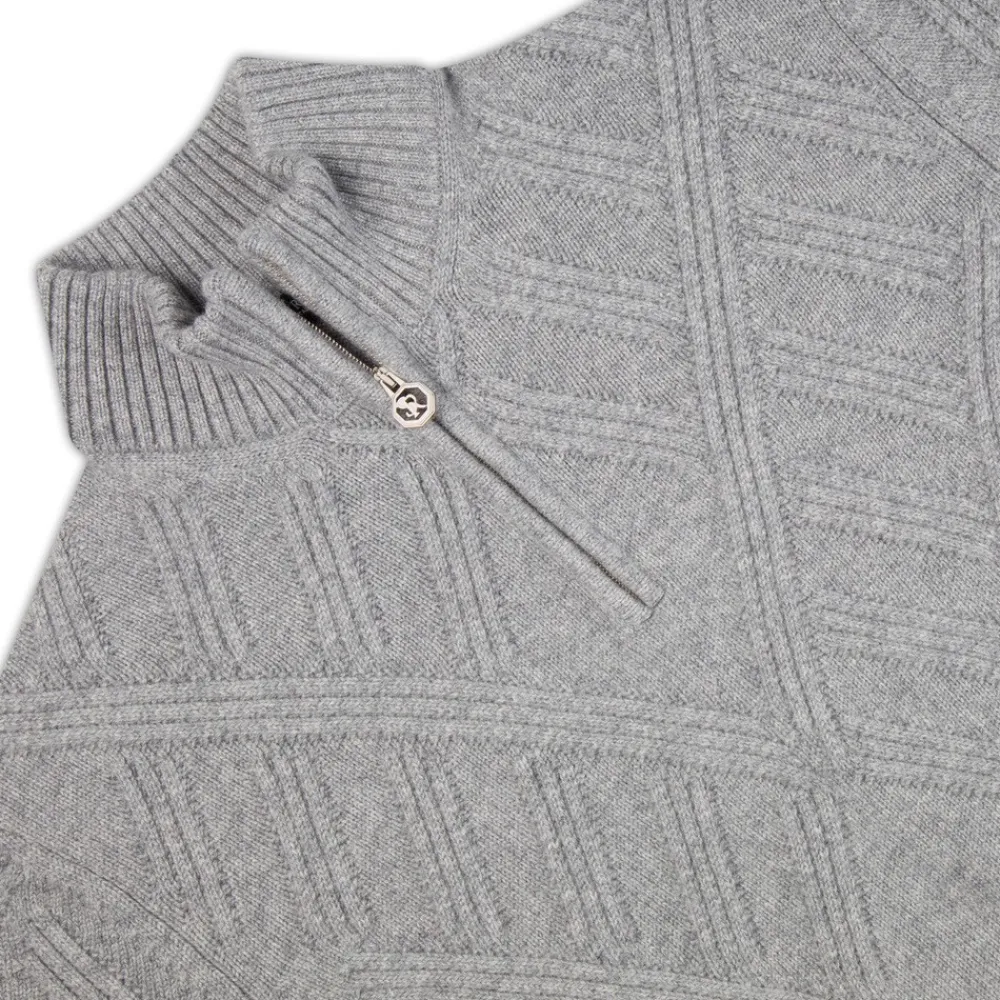Shop Zip Mockneck Sweater Mens Knitwear
