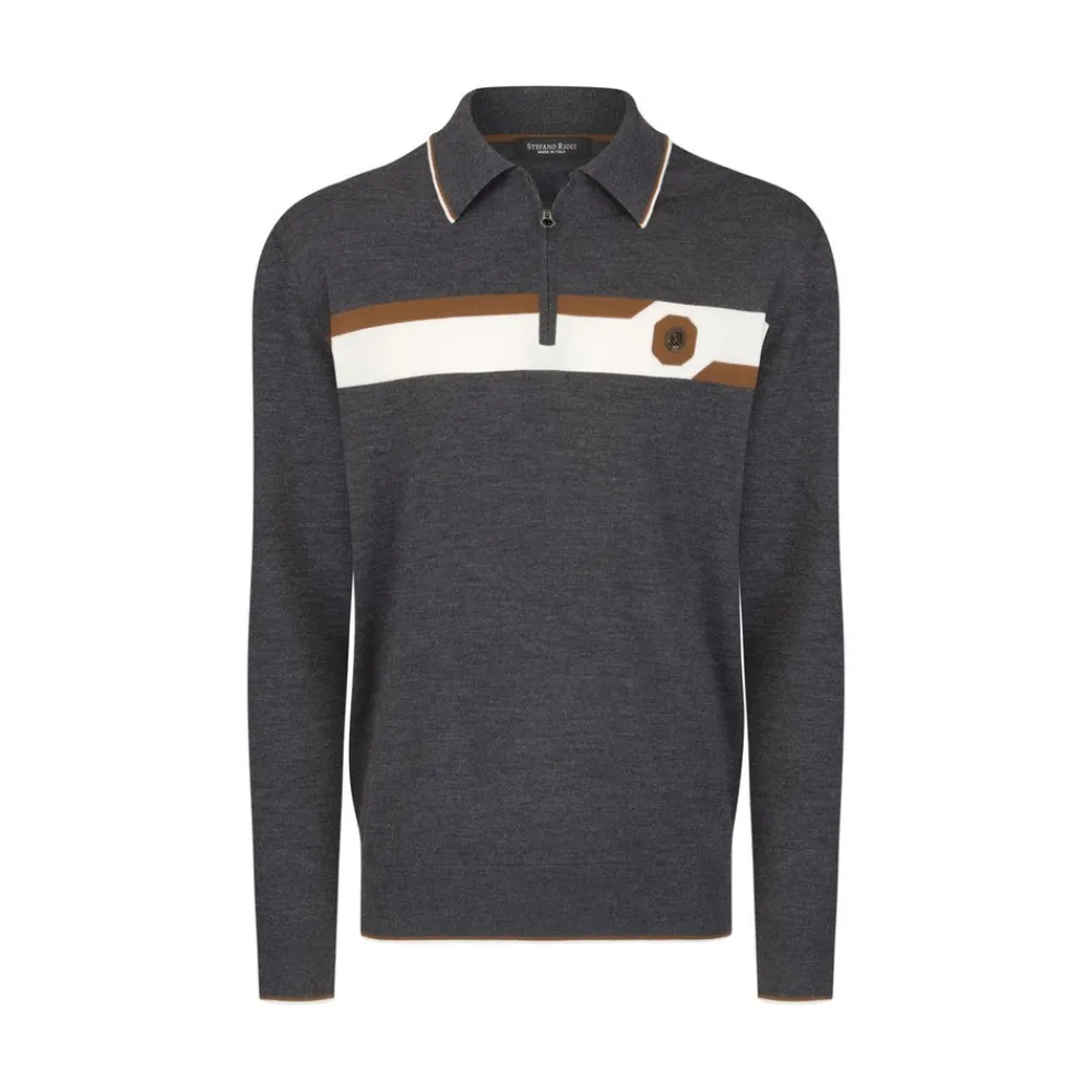 Discount Zip Polo Mens Knitwear