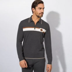 Discount Zip Polo Mens Knitwear
