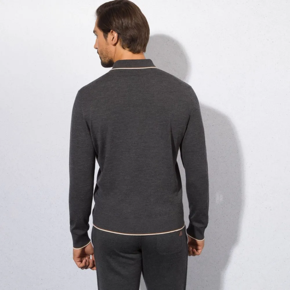 Discount Zip Polo Mens Knitwear