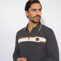 Discount Zip Polo Mens Knitwear