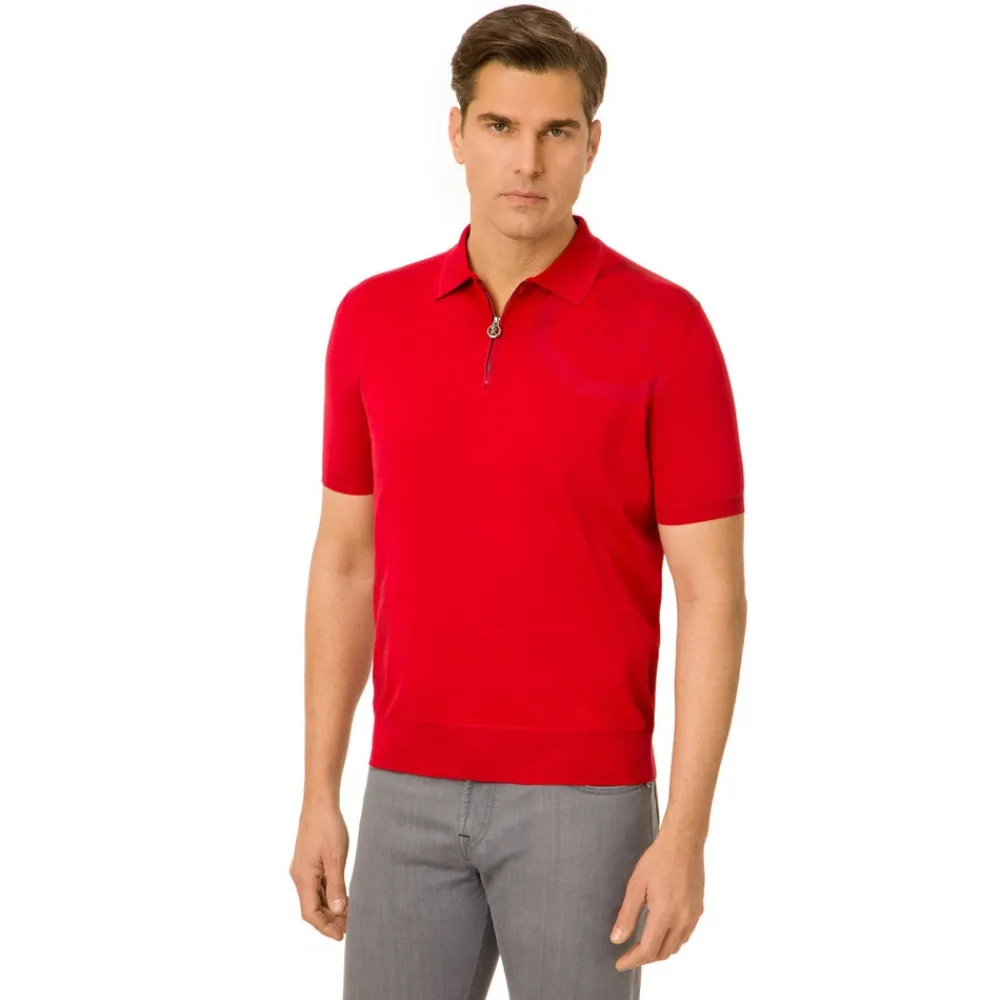Hot Zip Polo Mens Last Sizes