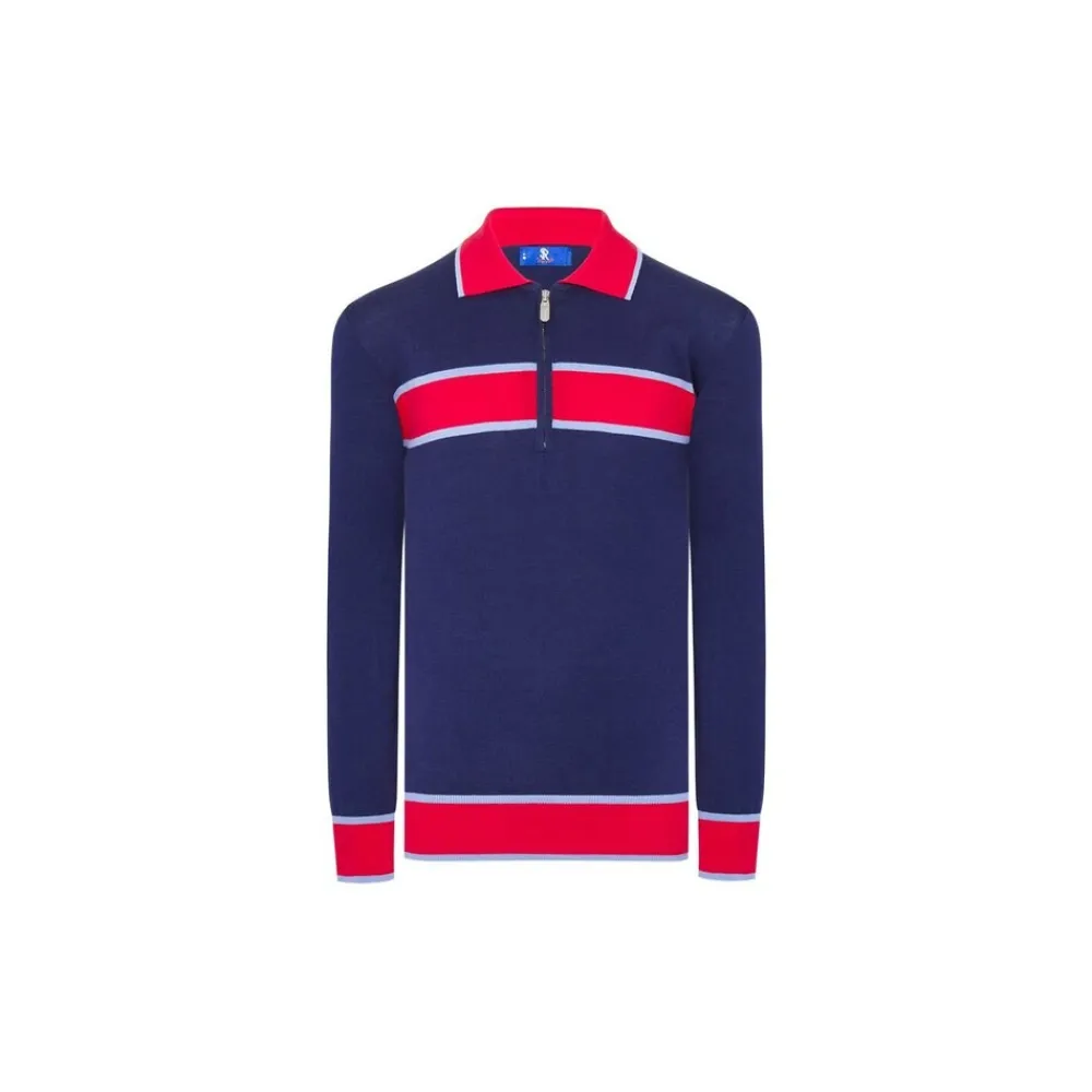 Online Zip Polo Junior Knitwear