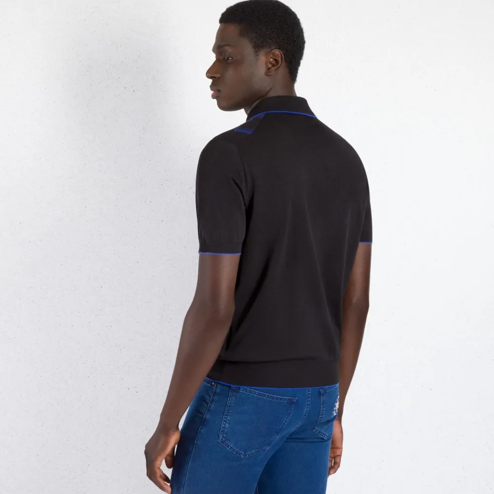 Discount Zip Polo Shirt Mens Knitwear