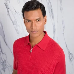 New Zip Polo Shirt Mens Last Sizes