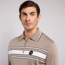 Shop Zip Polo Shirt Mens Knitwear