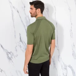New Zip Polo Shirt Mens Last Sizes
