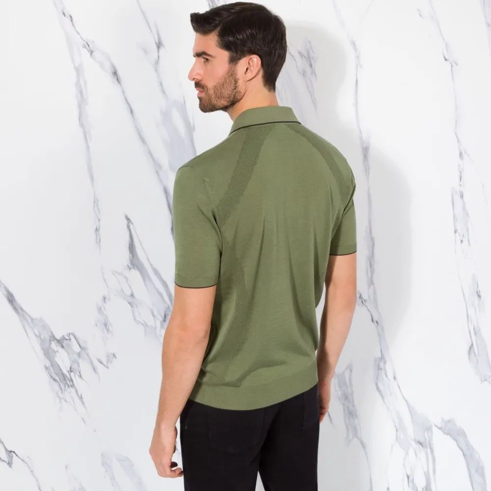 New Zip Polo Shirt Mens Last Sizes