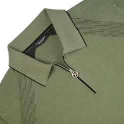New Zip Polo Shirt Mens Last Sizes