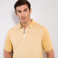 New Zip Polo Shirt Mens Knitwear