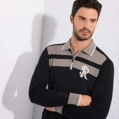 Best Zip Polo Shirt Mens Knitwear