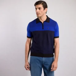 Shop Zip Polo Shirt Mens Knitwear