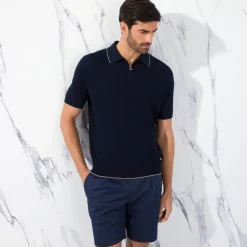 Clearance Zip Polo Shirt Mens Last Sizes