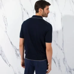 Clearance Zip Polo Shirt Mens Last Sizes
