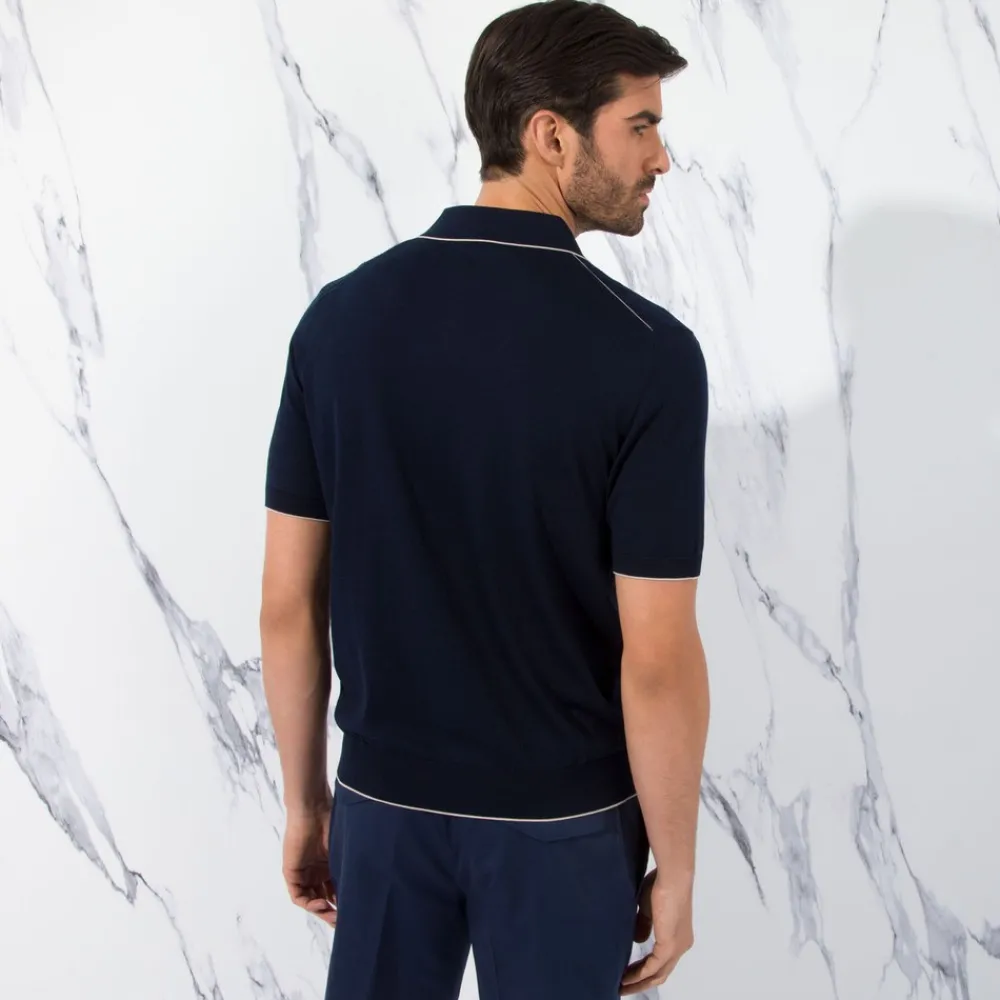 Clearance Zip Polo Shirt Mens Last Sizes