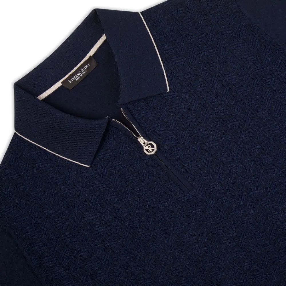 Clearance Zip Polo Shirt Mens Last Sizes