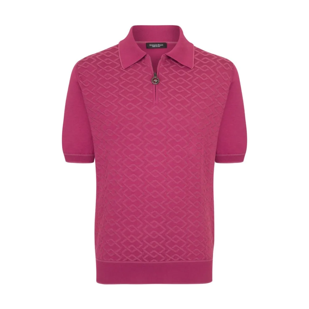 Outlet Zip Polo Shirt Mens Knitwear