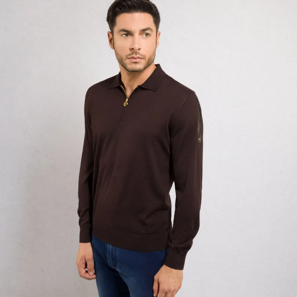 Best Zip Polo Shirt Mens Knitwear