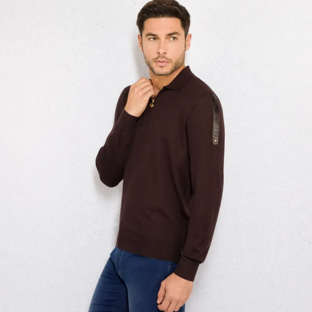 Best Zip Polo Shirt Mens Knitwear