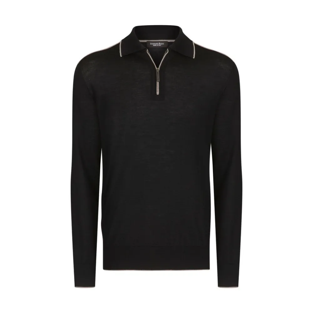 Clearance Zip Polo Shirt Mens Last Sizes