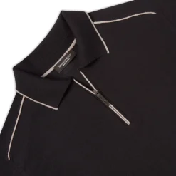 Clearance Zip Polo Shirt Mens Last Sizes