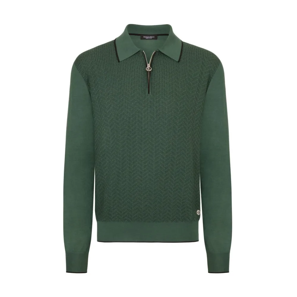 Flash Sale Zip Polo Shirt Mens Knitwear