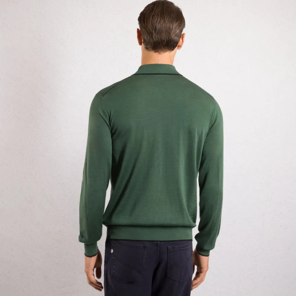 Flash Sale Zip Polo Shirt Mens Knitwear