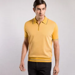 Discount Zip Polo Shirt Mens Knitwear
