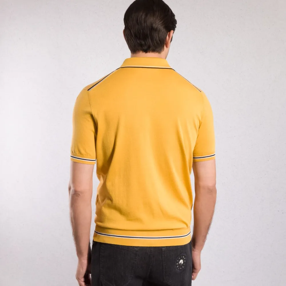 Discount Zip Polo Shirt Mens Knitwear