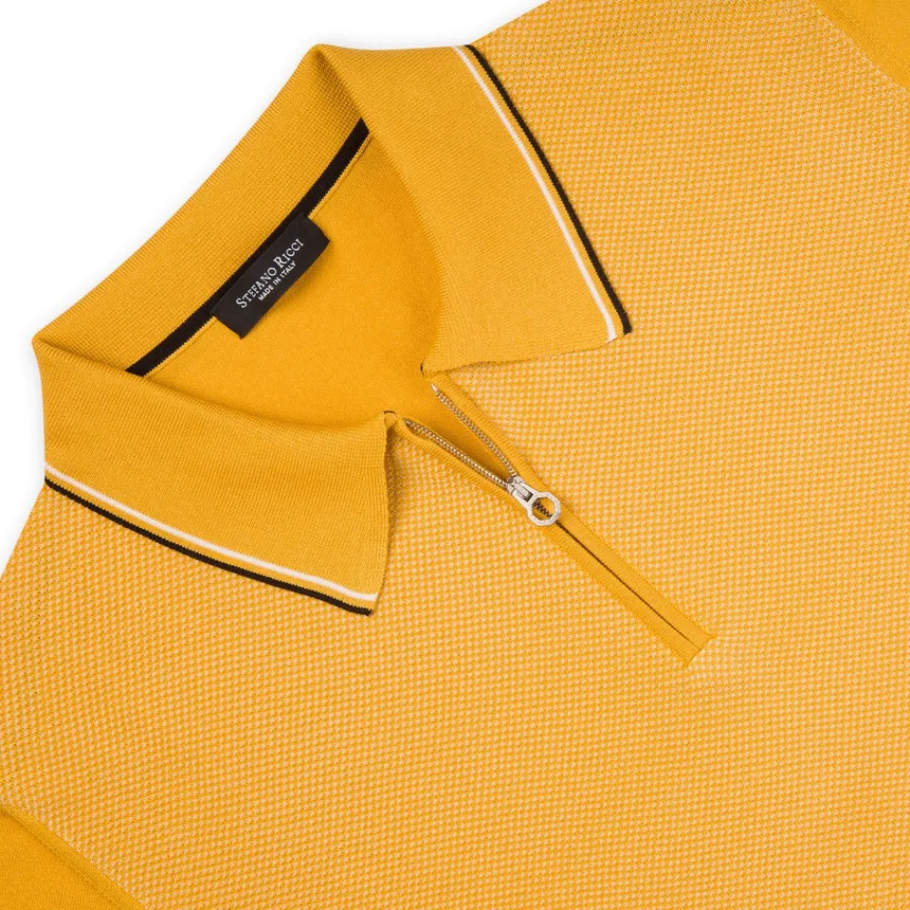 Discount Zip Polo Shirt Mens Knitwear