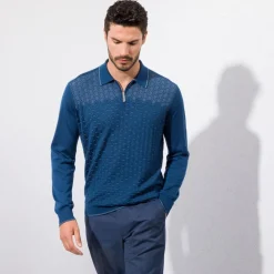 Clearance Zip Polo Shirt Mens Last Sizes