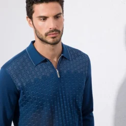 Clearance Zip Polo Shirt Mens Last Sizes