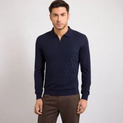 Best Zip Polo Shirt Mens Knitwear