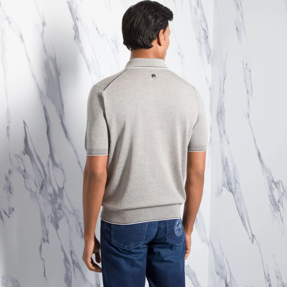 Discount Zip Polo Shirt Mens Last Sizes