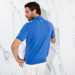 Hot Zip Polo Shirt Mens Last Sizes