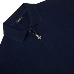 Shop Zip Polo Shirt Mens Knitwear