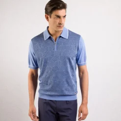 Cheap Zip Polo Shirt Mens Knitwear